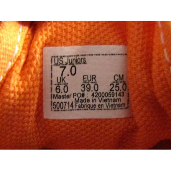 Vans Women's 7 Orange Yellow Tropical Fruit Print Sneakers Tennis Shoes - Picture 4 of 5